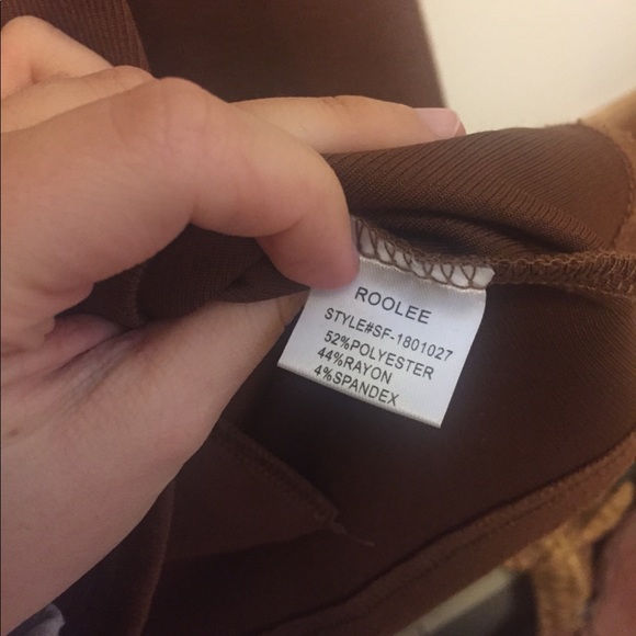 Roolee Berlin Pocket Peplum Top in Rust - Picture 6 of 6